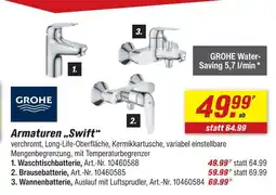 toom Baumarkt Grohe waschtischbatterie Angebot