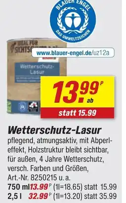toom Baumarkt Wetterschutz-lasur Angebot