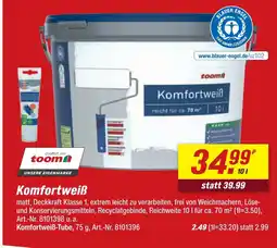 toom Baumarkt Toom komfortweiß Angebot