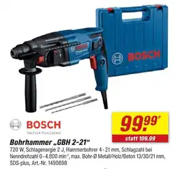 toom Baumarkt Bosch bohrhammer gbh 2-21 Angebot