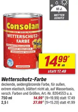 toom Baumarkt Consolan wetterschutz-farbe Angebot