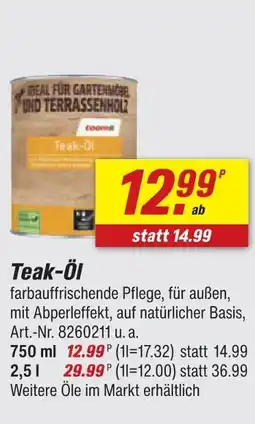 toom Baumarkt Teak-öl Angebot