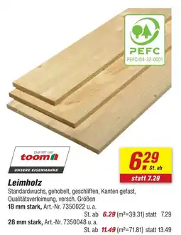toom Baumarkt Toom leimholz Angebot