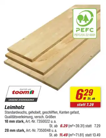 toom Baumarkt Toom leimholz Angebot