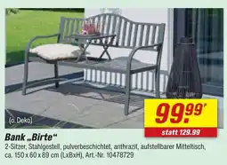 toom Baumarkt Bank birte Angebot