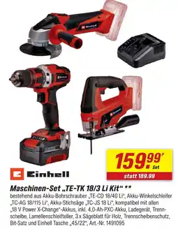 toom Baumarkt Einhell maschinen-set te-tk 18/3 li kit Angebot