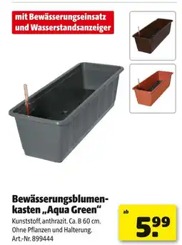 Hagebau Bewässerungsblumenkasten aqua green Angebot