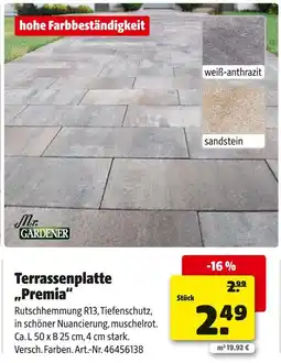 Hagebau Mr. gardener terrassenplatte premia Angebot