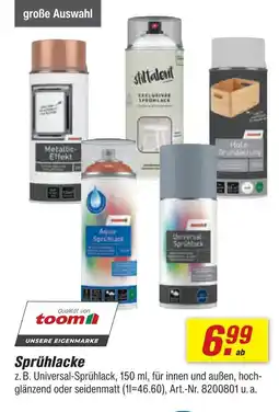 toom Baumarkt Toom sprühlacke Angebot