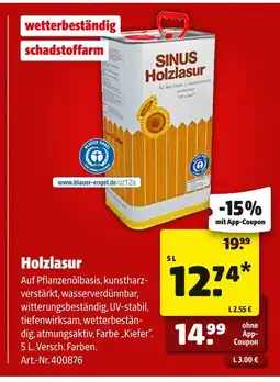 Hagebau Sinus holzlasur Angebot