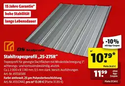 Hagebau Ds stålprofil stahltrapezprofil 25-275r Angebot