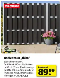 Hagebau Mr. gardener bohlenzaun ibiza Angebot
