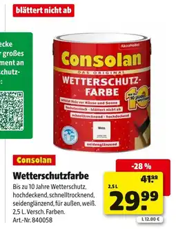 Hagebau Consolan wetterschutzfarbe Angebot