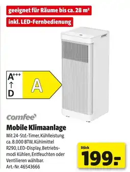 Hagebau Comfee mobile klimaanlage Angebot