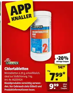 Hagebau Mr. gardener chlortabletten mini Angebot