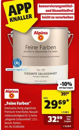 Hagebau Alpina feine farben Angebot