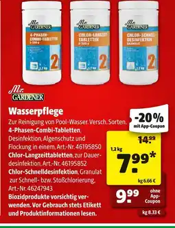 Hagebau Mr. gardener wasserpflege Angebot