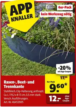 Hagebau Rasen-, beet- und trennkante Angebot
