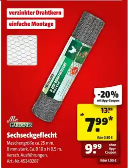 Hagebau Mr. gardener sechseckgeflecht Angebot