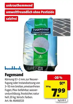 Hagebau Buschbeck fugensand Angebot