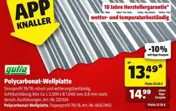 Hagebau Gutta polycarbonat-wellplatte Angebot