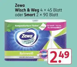 Rossmann Zewa wisch & weg oder smart Angebot