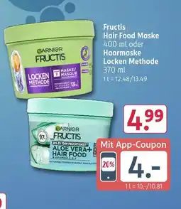 Rossmann Garnier fructis hair food maske locken methode Angebot
