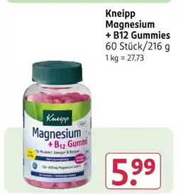 Rossmann Kneipp magnesium + b12 gummies Angebot