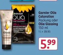 Rossmann Garnier olia coloration oder olia glossing Angebot