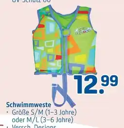 Rossmann Schwimmweste größe s/m (1–3 jahre) Angebot