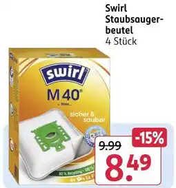 Rossmann Swirl staubsaugerbeutel m40 Angebot