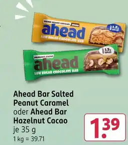 Rossmann Ahead salted peanut caramel oder hazelnut cacao Angebot