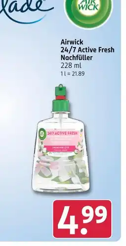 Rossmann Air wick 24/7 active fresh nachfüller Angebot