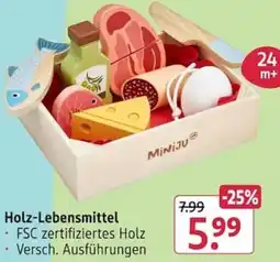 Rossmann Holz-Lebensmittel Angebot