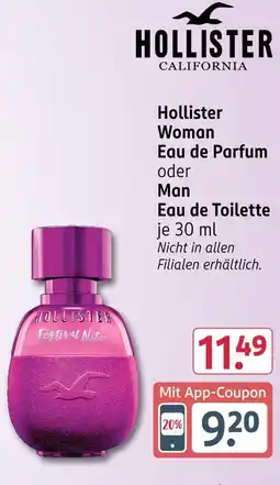 Rossmann Hollister woman eau de parfum Angebot
