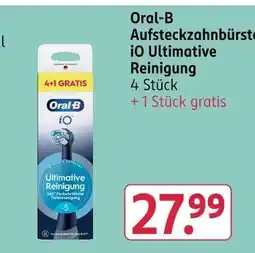 Rossmann Oral-b aufsteckzahnbürste io ultimative reinigung Angebot