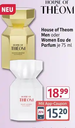 Rossmann House of theom men eau de parfum Angebot