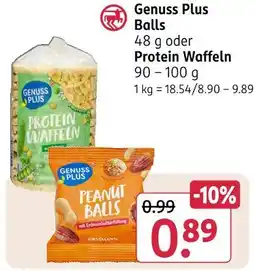 Rossmann Genuss plus balls Angebot