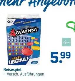 Rossmann Hasbro gaming 4 gewinnt reisespiel Angebot