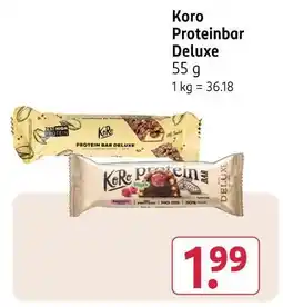 Rossmann Koro proteinbar deluxe Angebot