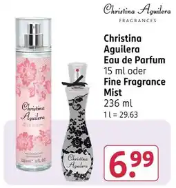 Rossmann Christina aguilera eau de parfum oder fine fragrance mist Angebot