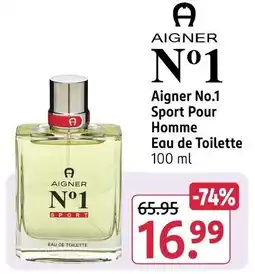 Rossmann Aigner no.1 sport pour homme eau de toilette Angebot