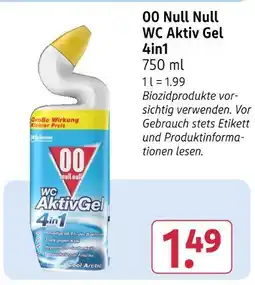 Rossmann 00 null null wc aktiv gel 4in1 Angebot
