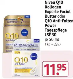 Rossmann Nivea q10 kollagen experte facial butter Angebot