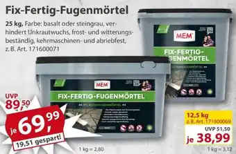 Sonderpreis Baumarkt MEM Fix-Fertig-Fugenmörtel Angebot