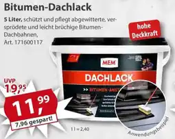 Sonderpreis Baumarkt MEM Bitumen-Dachlack Angebot