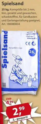 Sonderpreis Baumarkt Spielsand Angebot
