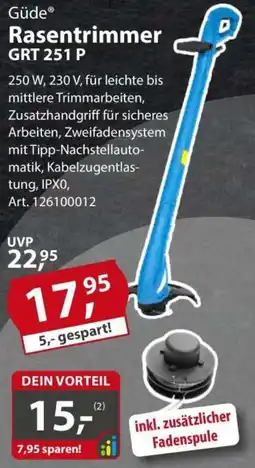 Sonderpreis Baumarkt Güde Rasentrimmer GRT 251 P Angebot