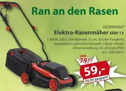 Sonderpreis Baumarkt GERMANIA Elektro-Rasenmäher ERM 13 Angebot