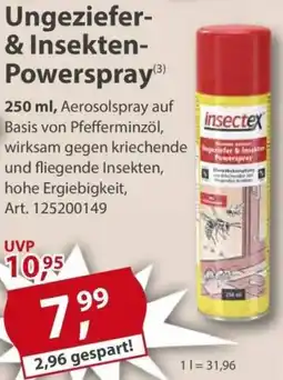 Sonderpreis Baumarkt Insectex Ungeziefer- & Insekten Powerspray Angebot